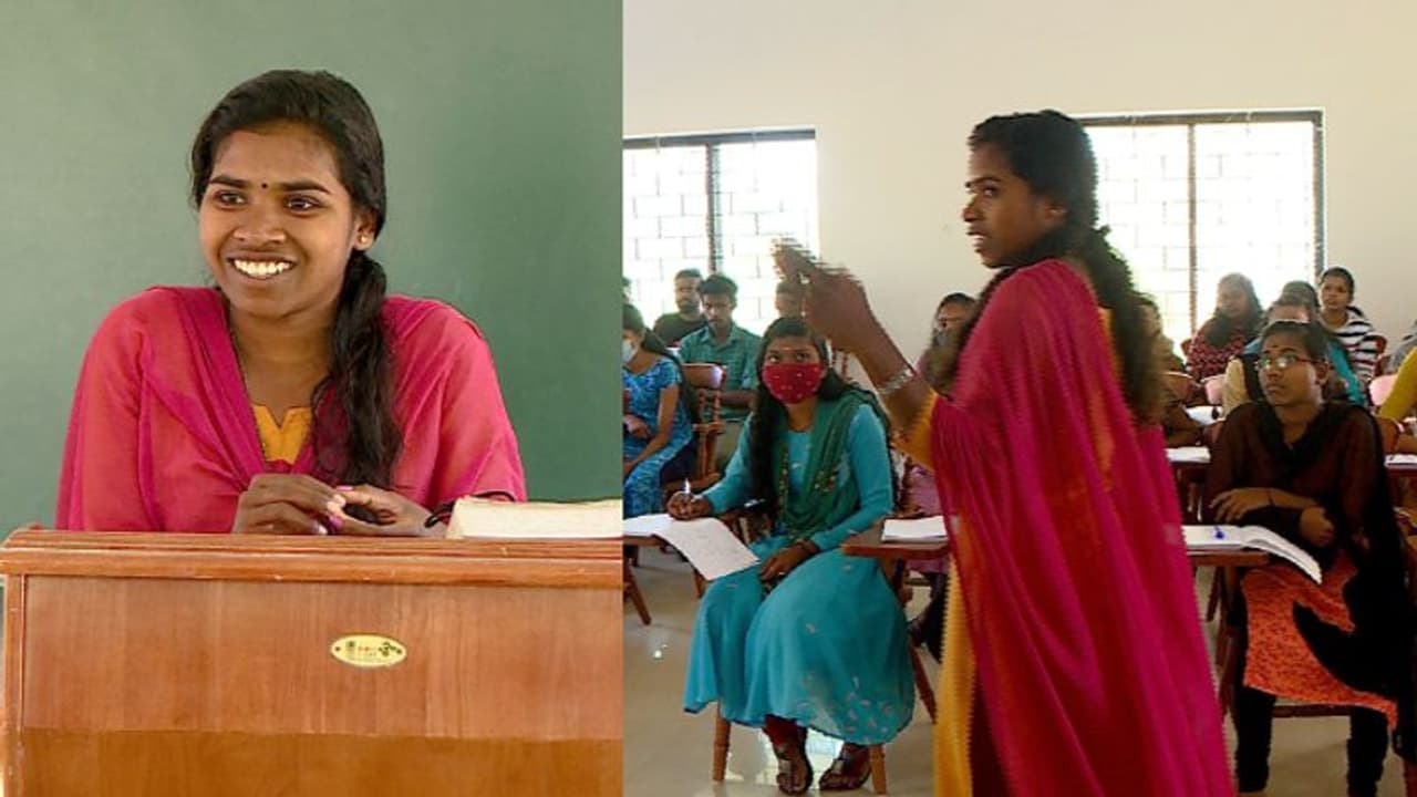 ആദിവാസിയെന്ന് അകറ്റി നിര്‍ത്തിയവര്‍ക്കുള്ള മറുപടി; പഠിച്ചിറങ്ങിയ കലാലയത്തിലേക്ക് അധ്യാപികയായി മിഥുമോള്‍