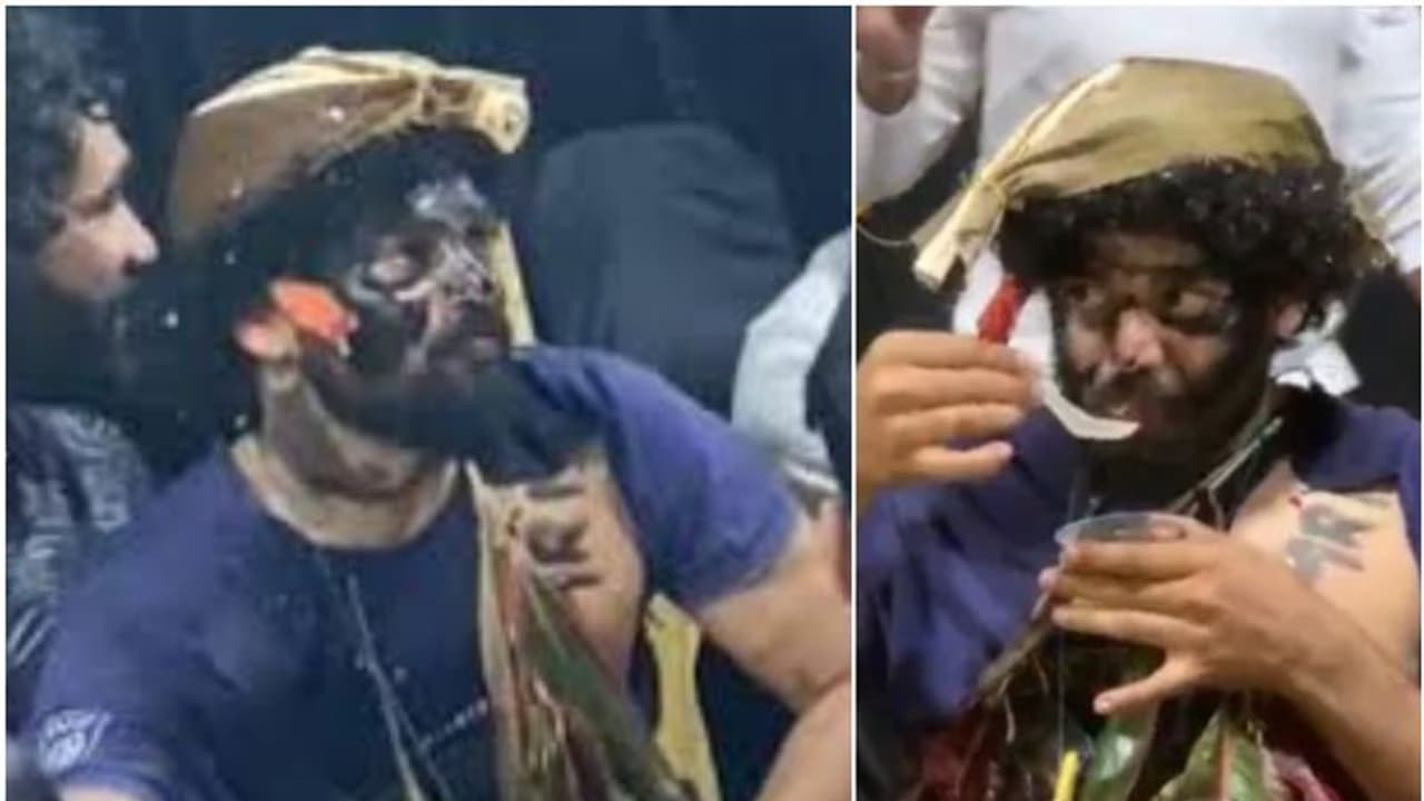 Groom Booked : 'കൊറഗജ്ജ' വേഷം കെട്ടി വിവാഹാഘോഷം, മംഗളുരുവിൽ വരനും കുടുംബത്തിനുമെതിരെ കേസെടുത്തു Groom Booked : 'കൊറഗജ്ജ' വേഷം കെട്ടി വിവാഹാഘോഷം, മംഗളുരുവിൽ വരനും കുടുംബത്തിനുമെതിരെ കേസെടുത്തു