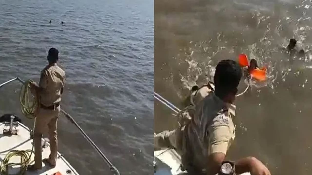 मुंबई पुलिस जवान की बहादुरी..समंदर में डूबती महिला को बचाने लगाई जान की बाजी, Video देख आप भी करेंगे सैल्यूट मुंबई पुलिस जवान की बहादुरी..समंदर में डूबती महिला को बचाने लगाई जान की बाजी, Video देख आप भी करेंगे सैल्यूट