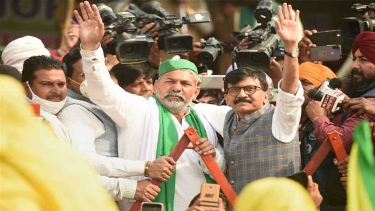 UP Election 2022: Shiv Sena leader Sanjay Raut meets Rakesh Tikait in bid to foray into state UP Election 2022: Shiv Sena leader Sanjay Raut meets Rakesh Tikait in bid to foray into state