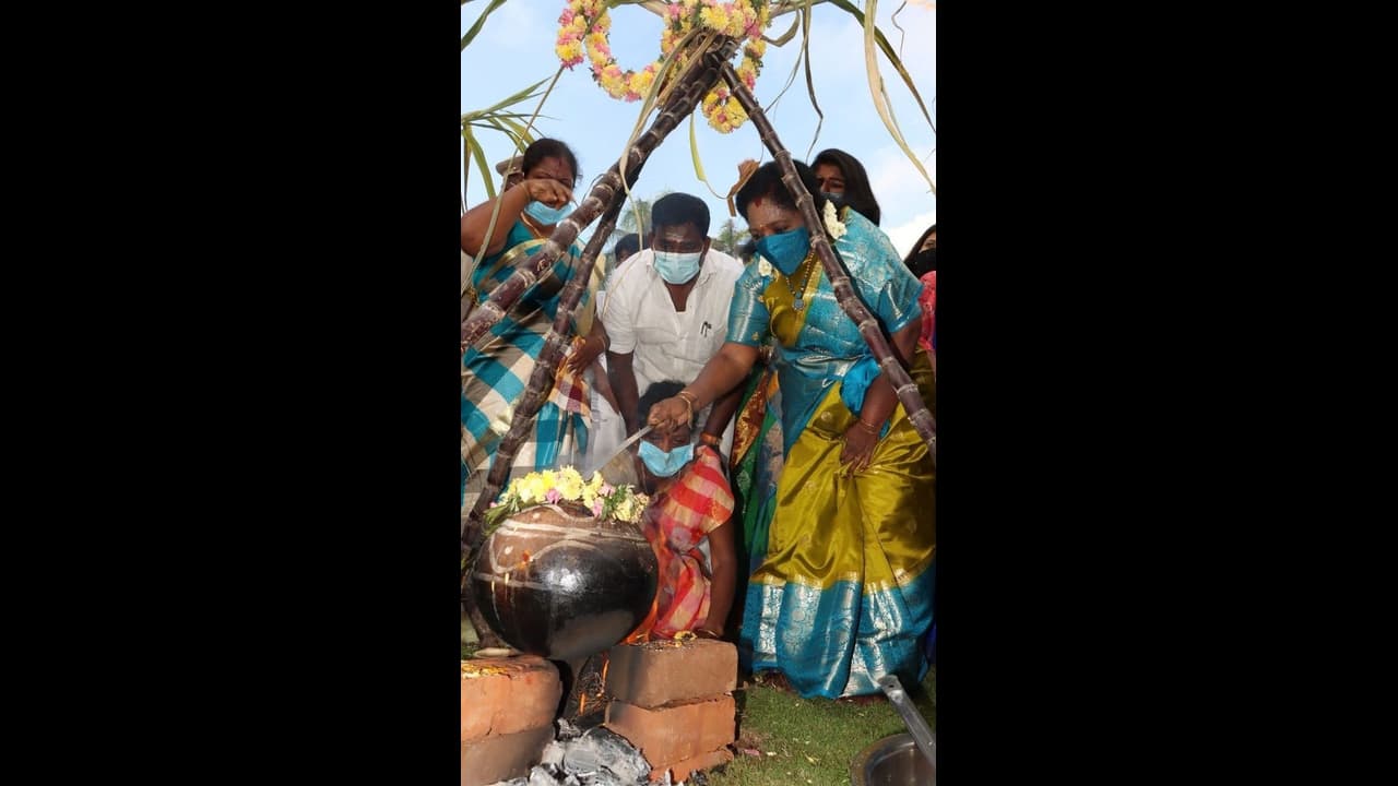 ஆளுநர் தமிழிசையின் பொங்கல் கொண்டாட்டம்.. கரகாட்டம், கோலாட்டம் என்று கலைகட்டிய ஆளுநர் மாளிகை.. ஆளுநர் தமிழிசையின் பொங்கல் கொண்டாட்டம்.. கரகாட்டம், கோலாட்டம் என்று கலைகட்டிய ஆளுநர் மாளிகை..