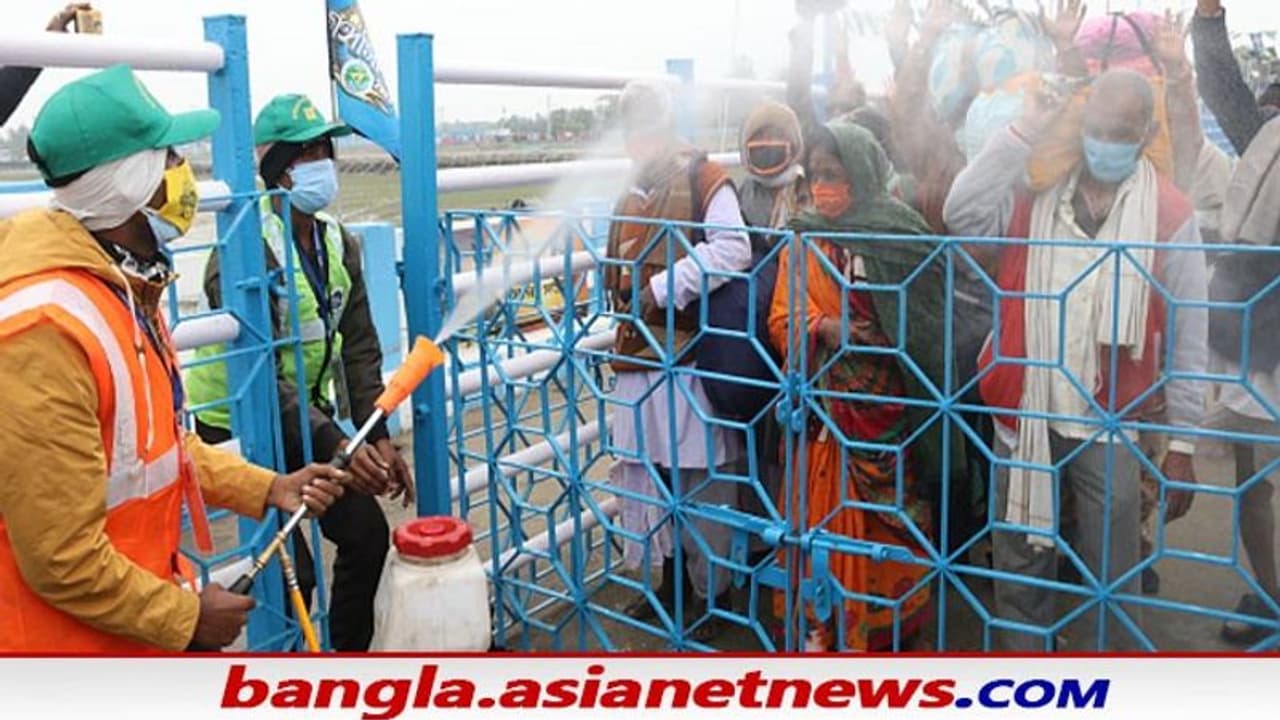 Gangasagar Mela 2022 : ড্রোন দিয়ে চলছে পুণ্যস্নান, কোভিড বিধি মানতে নেওয়া হয়েছে একাধিক পদক্ষেপ Gangasagar Mela 2022 : ড্রোন দিয়ে চলছে পুণ্যস্নান, কোভিড বিধি মানতে নেওয়া হয়েছে একাধিক পদক্ষেপ