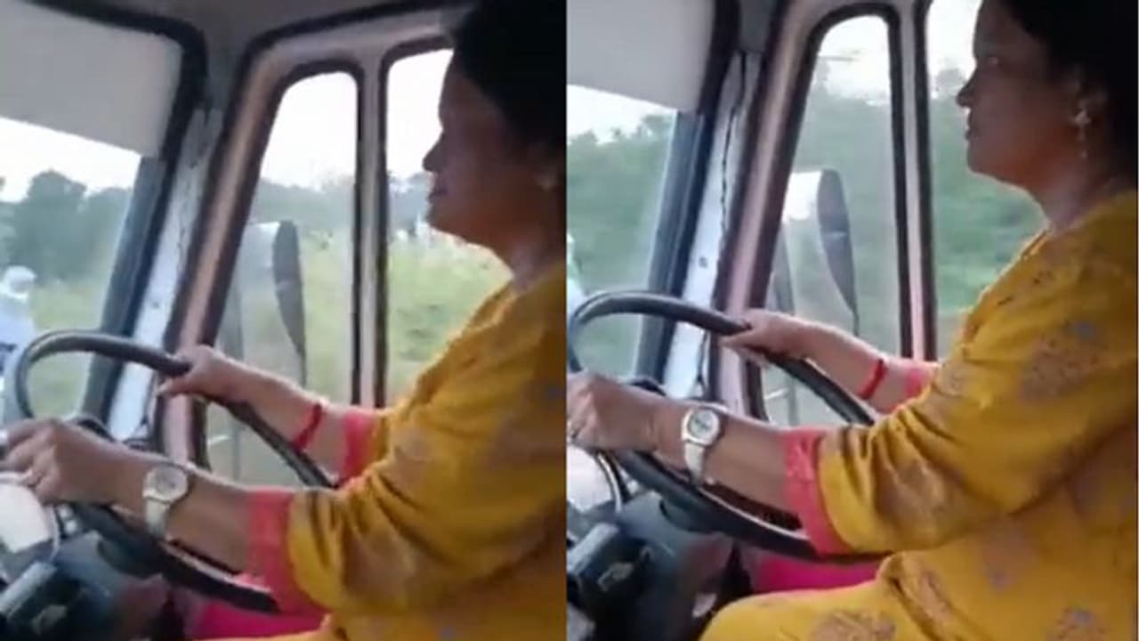 Women Drives Bus ಪ್ರವಾಸದಲ್ಲಿ ಡ್ರೈವರ್ ಆರೋಗ್ಯ ಏರುಪೇರು, 10 ಕಿ.ಮೀ ಬಸ್ ಚಲಾಯಿಸಿ ಚಾಲಕನ ಜೀವ ಉಳಿಸಿದ ಮಹಿಳೆ!