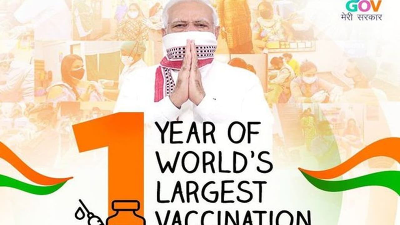 India completes 1 year of vaccine drive: Great strength to fight against COVID 19, says PM Modi