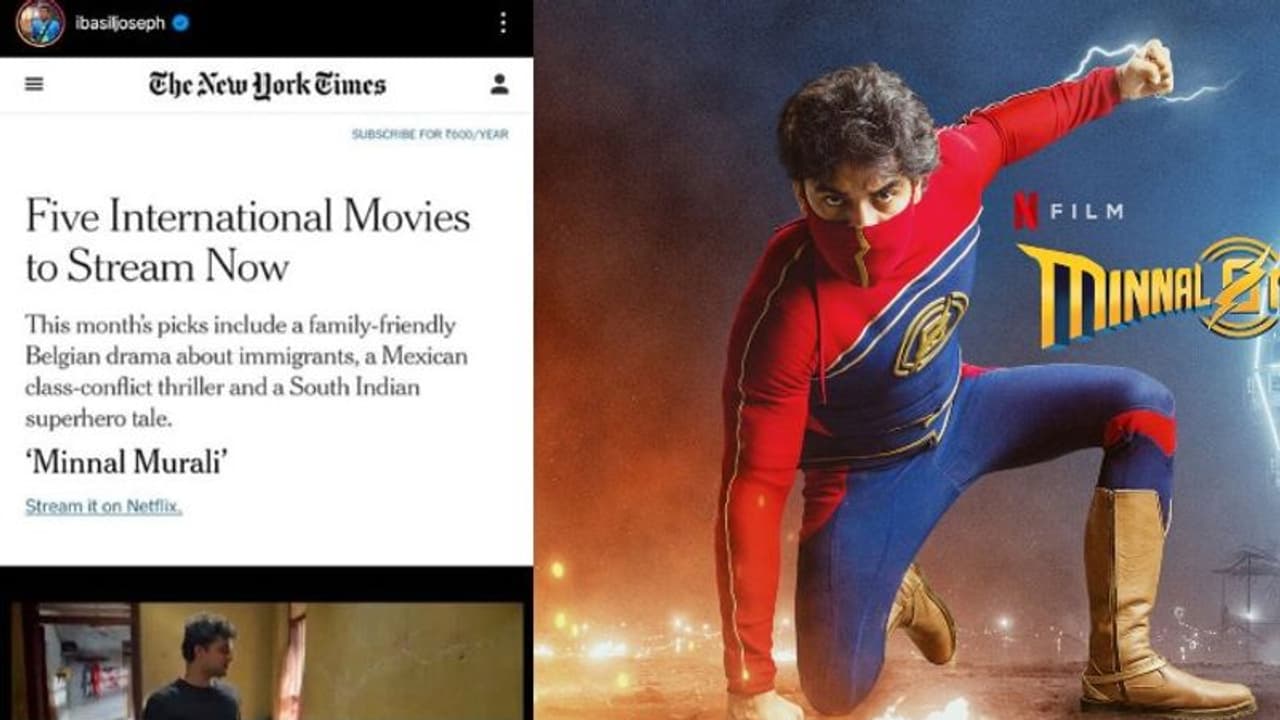 Minnal Murali : മിന്നലാവേശം; ന്യൂയോർക്ക് ടൈംസിന്റെ മികച്ച 5 സിനിമകളിൽ 'മിന്നൽ മുരളി'യും