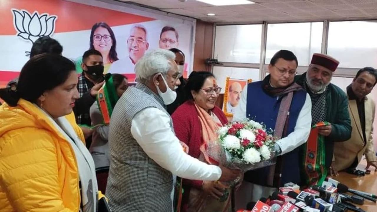 Uttarakhand Election 2022: चुनाव से पहले Congress को बड़ा झटका, महिला प्रदेश अध्यक्ष सरिता आर्य BJP में शामिल Uttarakhand Election 2022: चुनाव से पहले Congress को बड़ा झटका, महिला प्रदेश अध्यक्ष सरिता आर्य BJP में शामिल