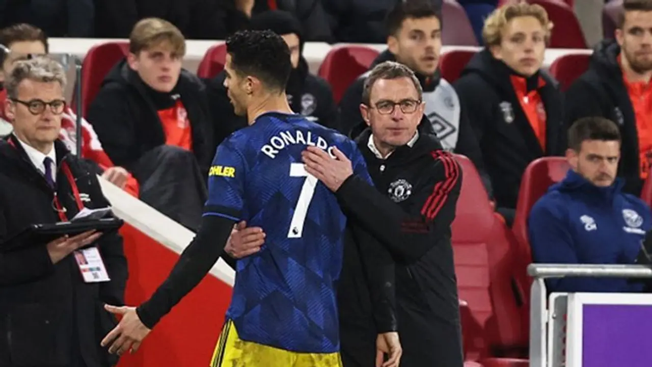 EPL 2021 22: Rangnick explains Ronaldo's infuriating substitution in Manchester United's win against Brentford