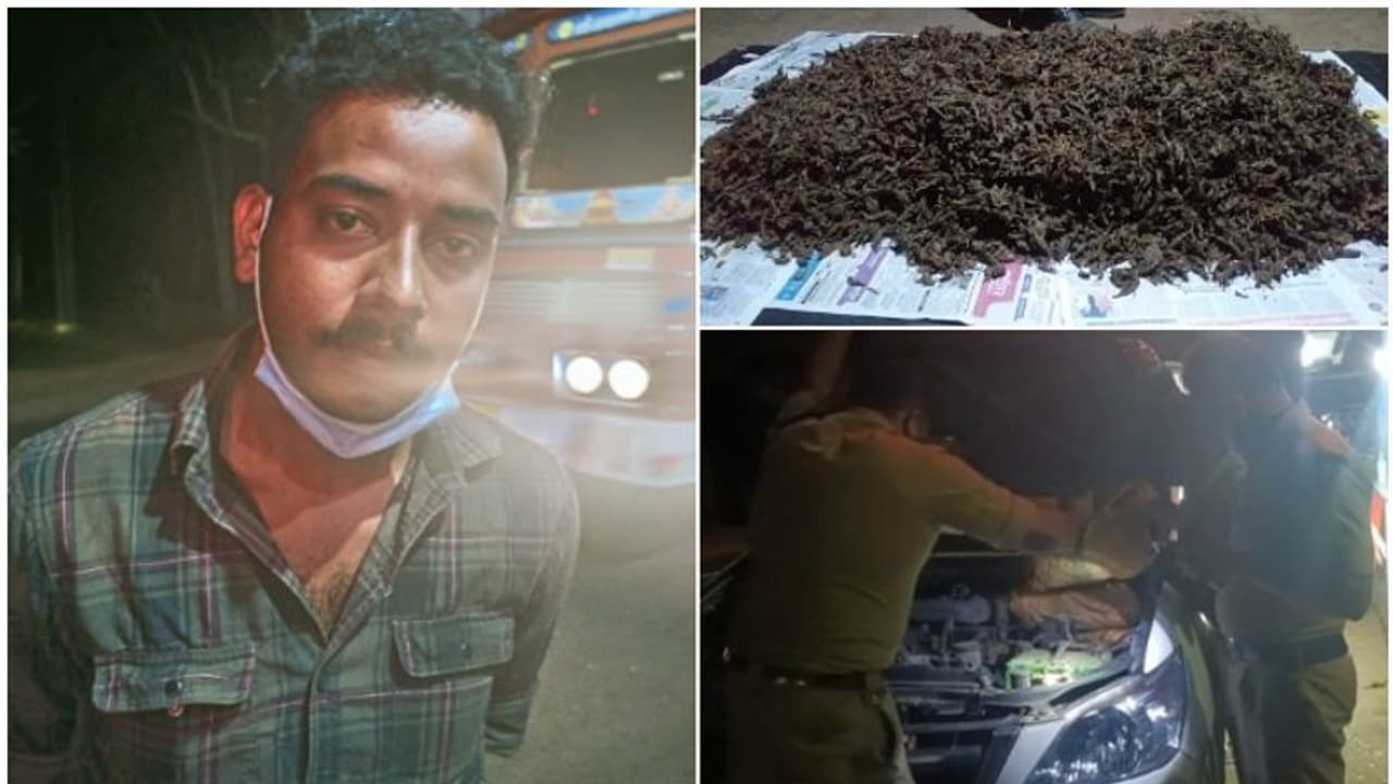 ഇന്നോവയെ കടത്ത് വാഹനമാക്കി മാറ്റി, ബോണറ്റിനുള്ളിൽ വരെ കഞ്ചാവ്; ഒരാൾ അറസ്റ്റിൽ ഇന്നോവയെ കടത്ത് വാഹനമാക്കി മാറ്റി, ബോണറ്റിനുള്ളിൽ വരെ കഞ്ചാവ്; ഒരാൾ അറസ്റ്റിൽ