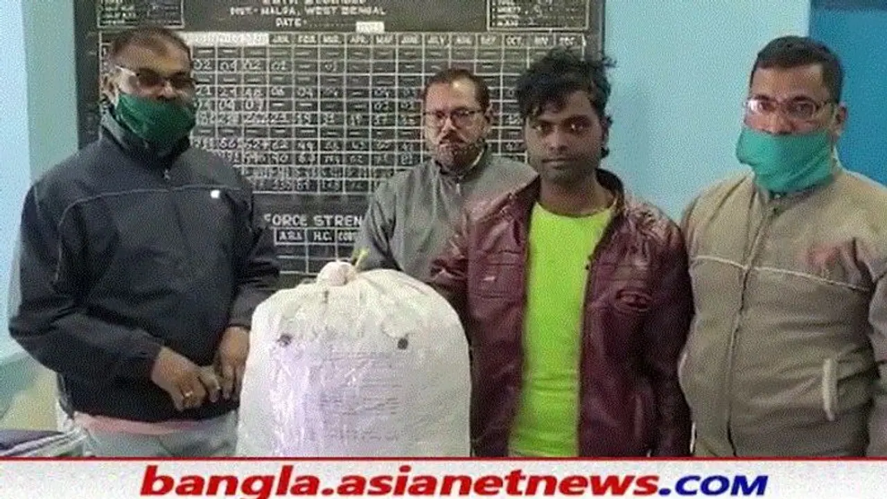 মালদহে নাকা চেকিংয়ে গ্রেফতার ১১ কেজি মাদক সহ পাচারকারী, পলাতক অপর সঙ্গীর খোঁজে পুলিশ