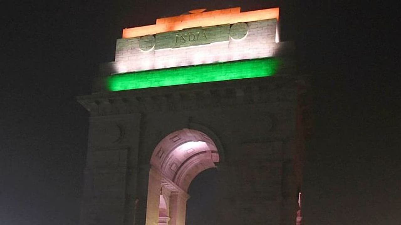 Laser show on India Gate during Netaji hologram launch was shelved last minute Laser show on India Gate during Netaji hologram launch was shelved last minute