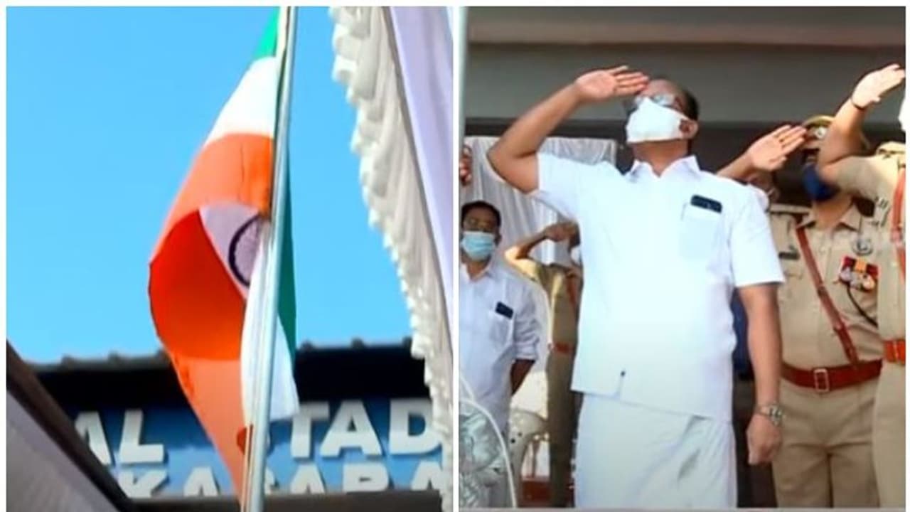 ദേശീയപതാക തലതിരിച്ചുയര്‍ത്തിയ സംഭവം: 2 പൊലീസുകാര്‍ക്ക് വീഴ്ച്ചയെന്ന് റിപ്പോര്‍ട്ട്, വകുപ്പുതല നടപടിയെടുക്കും