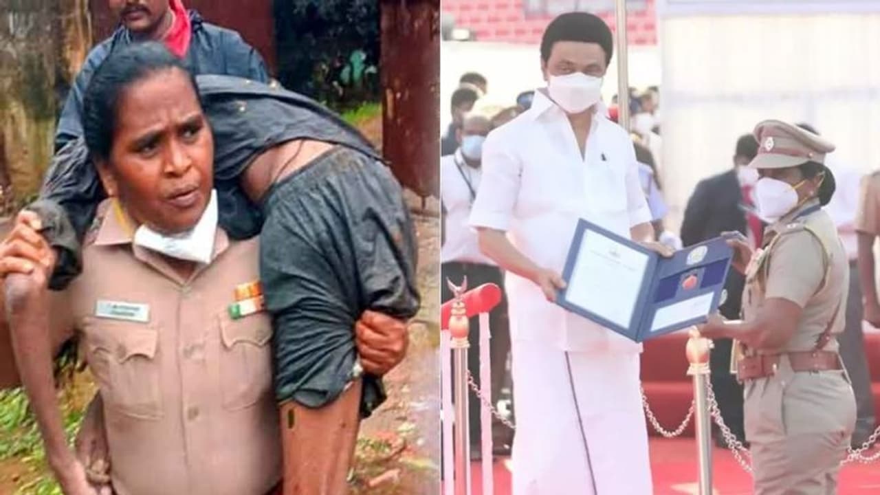 உயிருக்கு போராடியவரை தோளில் தூக்கி..காப்பாற்றிய காவல் ஆய்வாளர் ராஜேஸ்வரிக்கு.. அண்ணா பதக்கம் !! உயிருக்கு போராடியவரை தோளில் தூக்கி..காப்பாற்றிய காவல் ஆய்வாளர் ராஜேஸ்வரிக்கு.. அண்ணா பதக்கம் !!