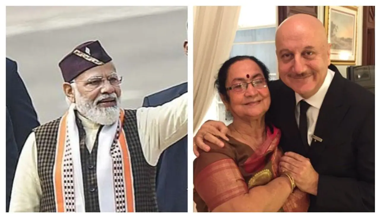 Anupam Kher's mother Dulari predicts PM Modi's win in upcoming elections, says he has 'blessings'
