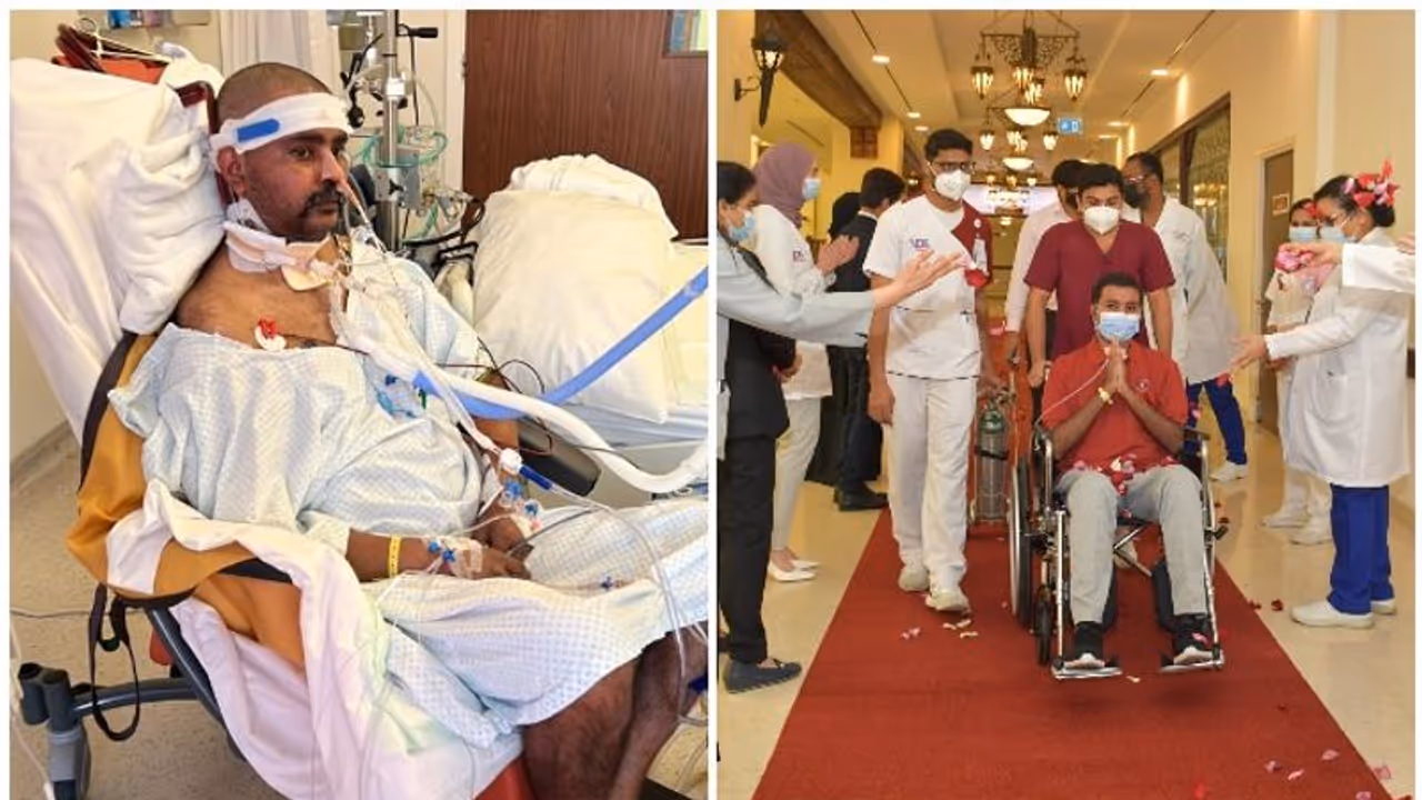 Miraculous recovery: ആറു മാസം ഐസിയു വാസം; മരണത്തെ കീഴടക്കി മലയാളി കൊവിഡ് മുന്നണിപ്പോരാളി ജീവിതത്തിലേക്ക് Miraculous recovery: ആറു മാസം ഐസിയു വാസം; മരണത്തെ കീഴടക്കി മലയാളി കൊവിഡ് മുന്നണിപ്പോരാളി ജീവിതത്തിലേക്ക്