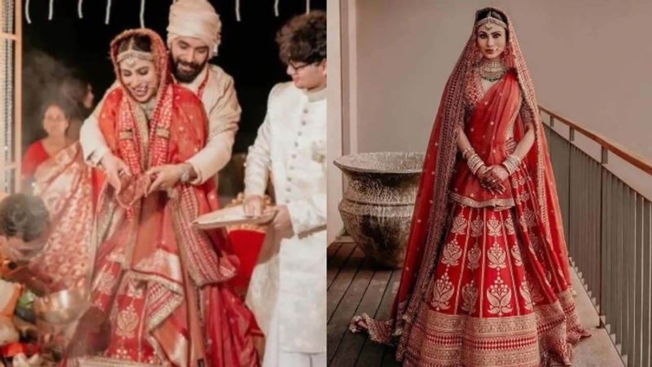 Mouni Roy Wedding: സബ്യസാചി ഒരുക്കിയ വിവാഹ വസ്ത്രത്തില്‍ മനോഹരിയായി മൗനി റോയി