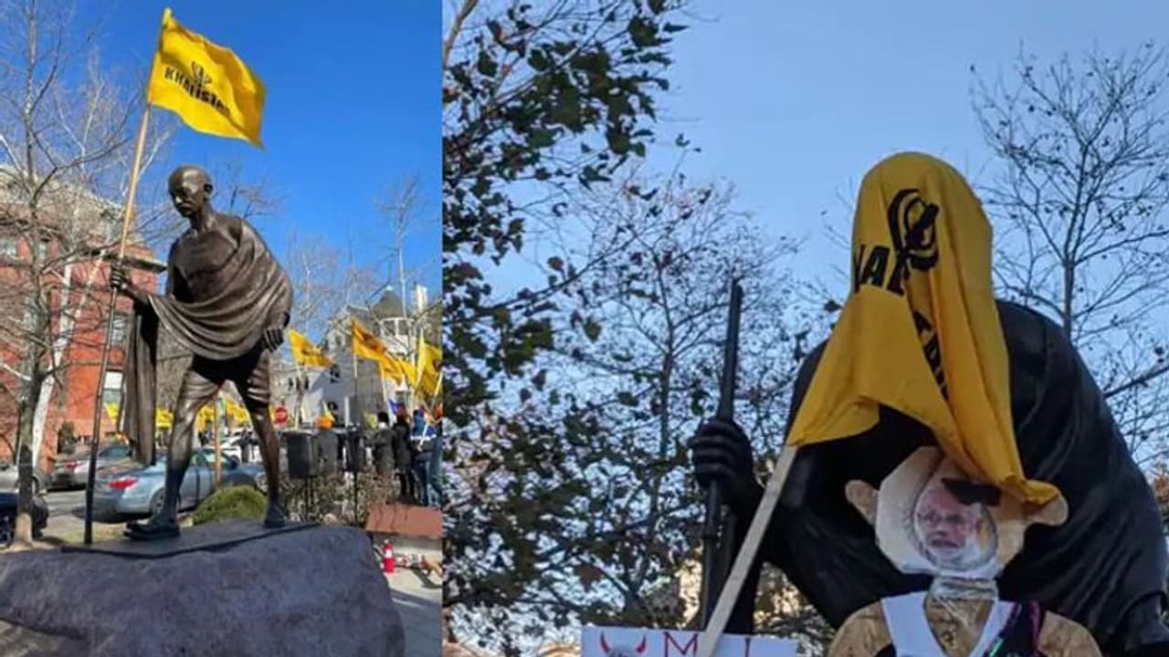 खालिस्तानियों की करतूत: 26 जनवरी को USA में गांधी की प्रतिमा का किया अनादर, भारत ने उठाई सख्त एक्शन की मांग खालिस्तानियों की करतूत: 26 जनवरी को USA में गांधी की प्रतिमा का किया अनादर, भारत ने उठाई सख्त एक्शन की मांग