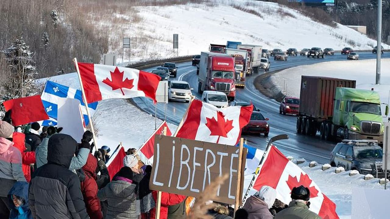 ട്രൂഡോ രഹസ്യകേന്ദ്രത്തില്; കാനഡയില് 'ഫ്രീഡം കോണ്വോയ്' പ്രക്ഷോഭം കനക്കുന്നു ട്രൂഡോ രഹസ്യകേന്ദ്രത്തില്; കാനഡയില് 'ഫ്രീഡം കോണ്വോയ്' പ്രക്ഷോഭം കനക്കുന്നു