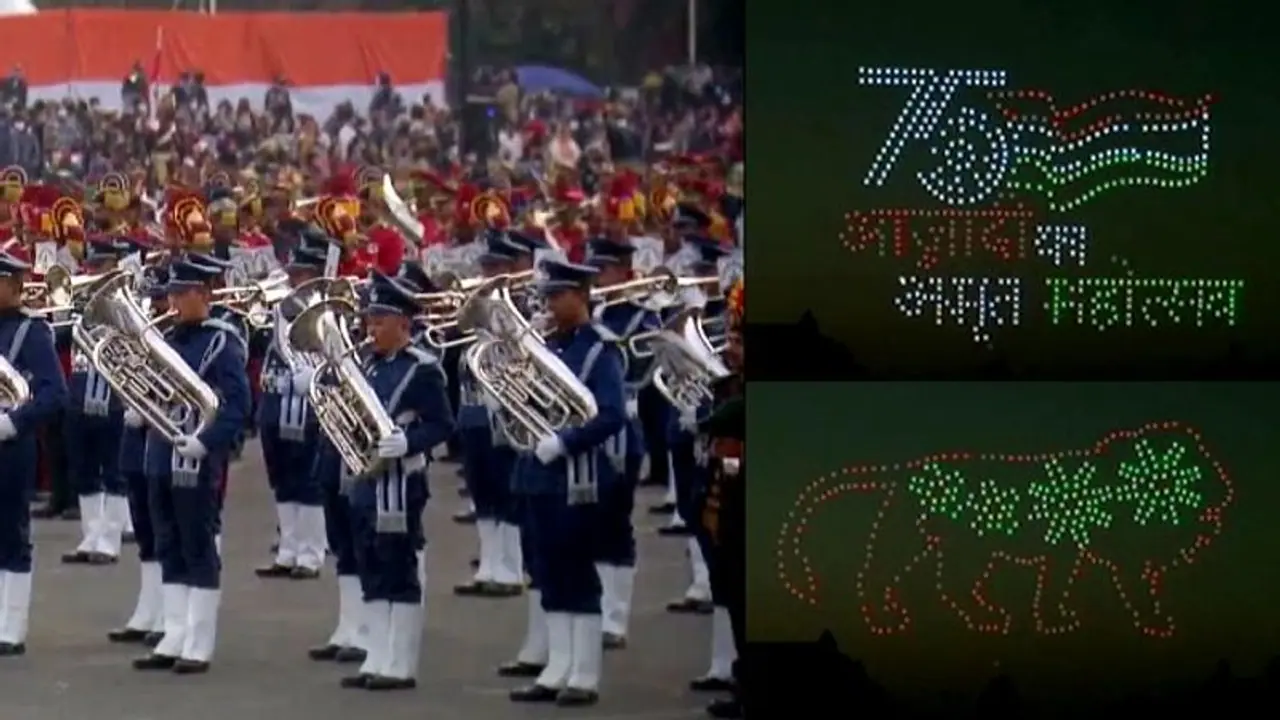 Beating Retreat 2022 : ಗಣರಾಜ್ಯ ಸಂಭ್ರಮಕ್ಕೆ ದೆಹಲಿಯಲ್ಲಿ ಅದ್ಧೂರಿ ತೆರೆ