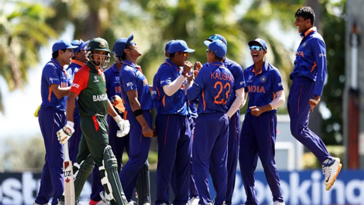 ICC U 19 World Cup 2022: India ousts Bangladesh to book semis berth against Australia, netizens elated ICC U 19 World Cup 2022: India ousts Bangladesh to book semis berth against Australia, netizens elated