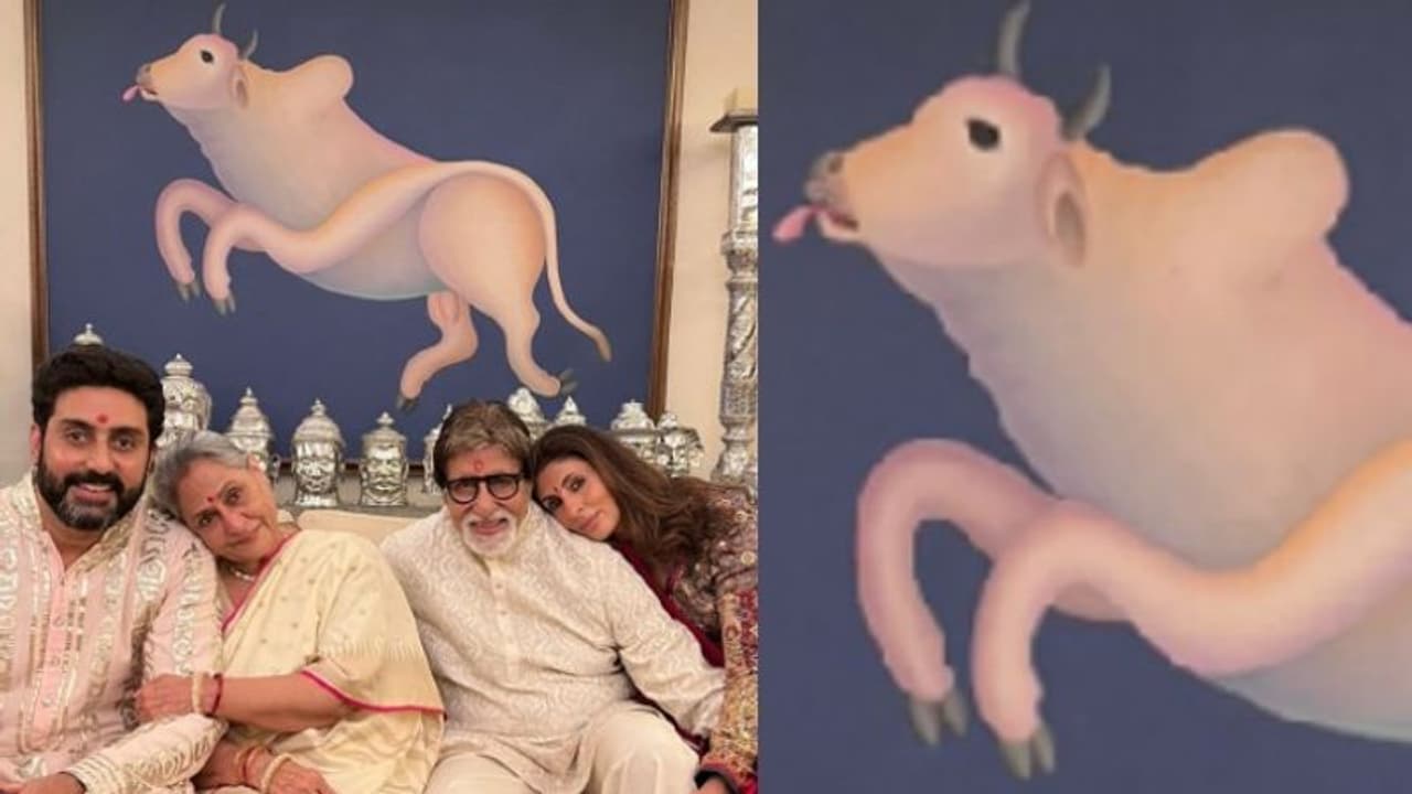 Amitab Bachchan: ৪ কোটি টাকার শুভ পেইন্টিং অমিতাভের ড্রইং রুমে, ছবি শেয়ার করতেই ভাইরাল Amitab Bachchan: ৪ কোটি টাকার শুভ পেইন্টিং অমিতাভের ড্রইং রুমে, ছবি শেয়ার করতেই ভাইরাল