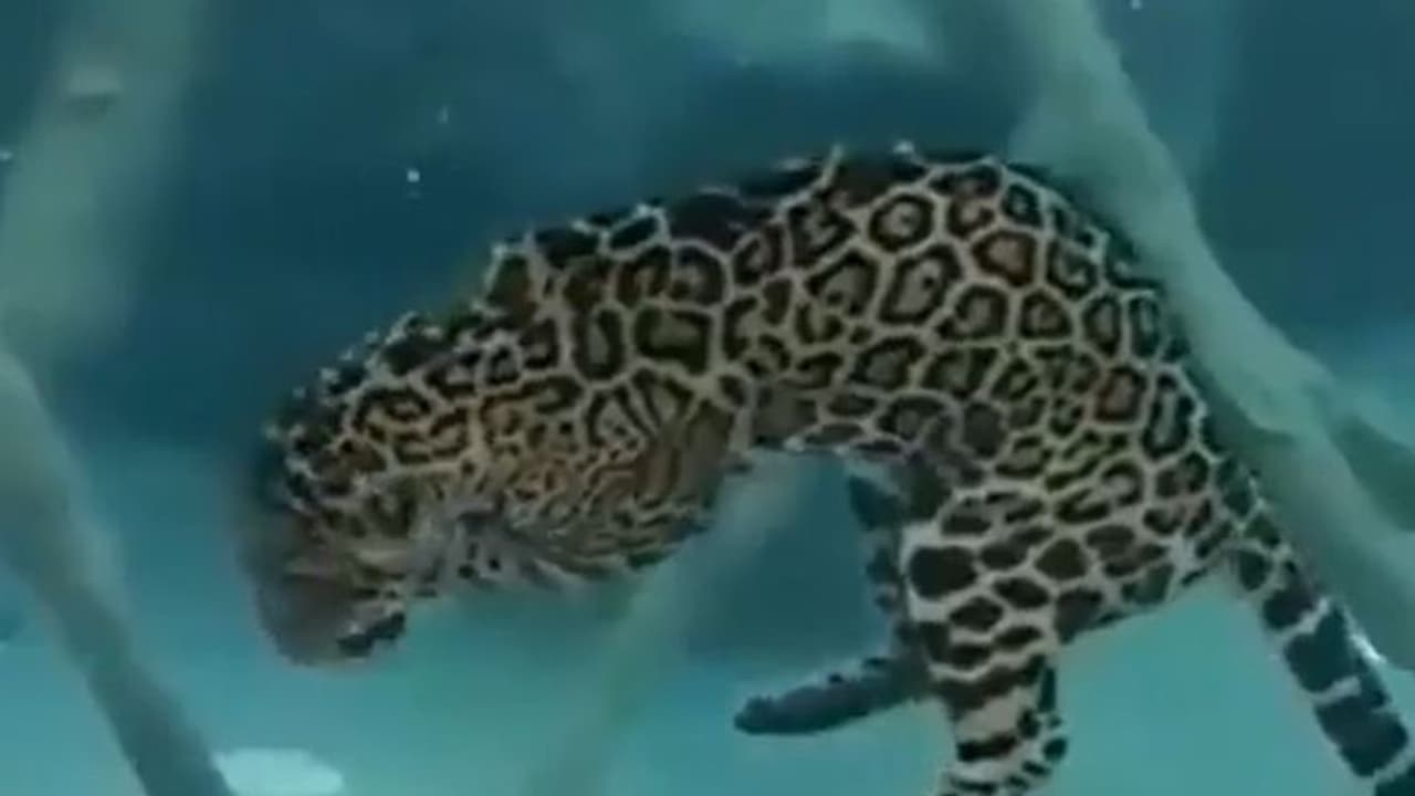 पानी के अंदर घुसकर जगुआर ने किया अपना शिकार, वीडियो देख हो जाएंगे हैरान