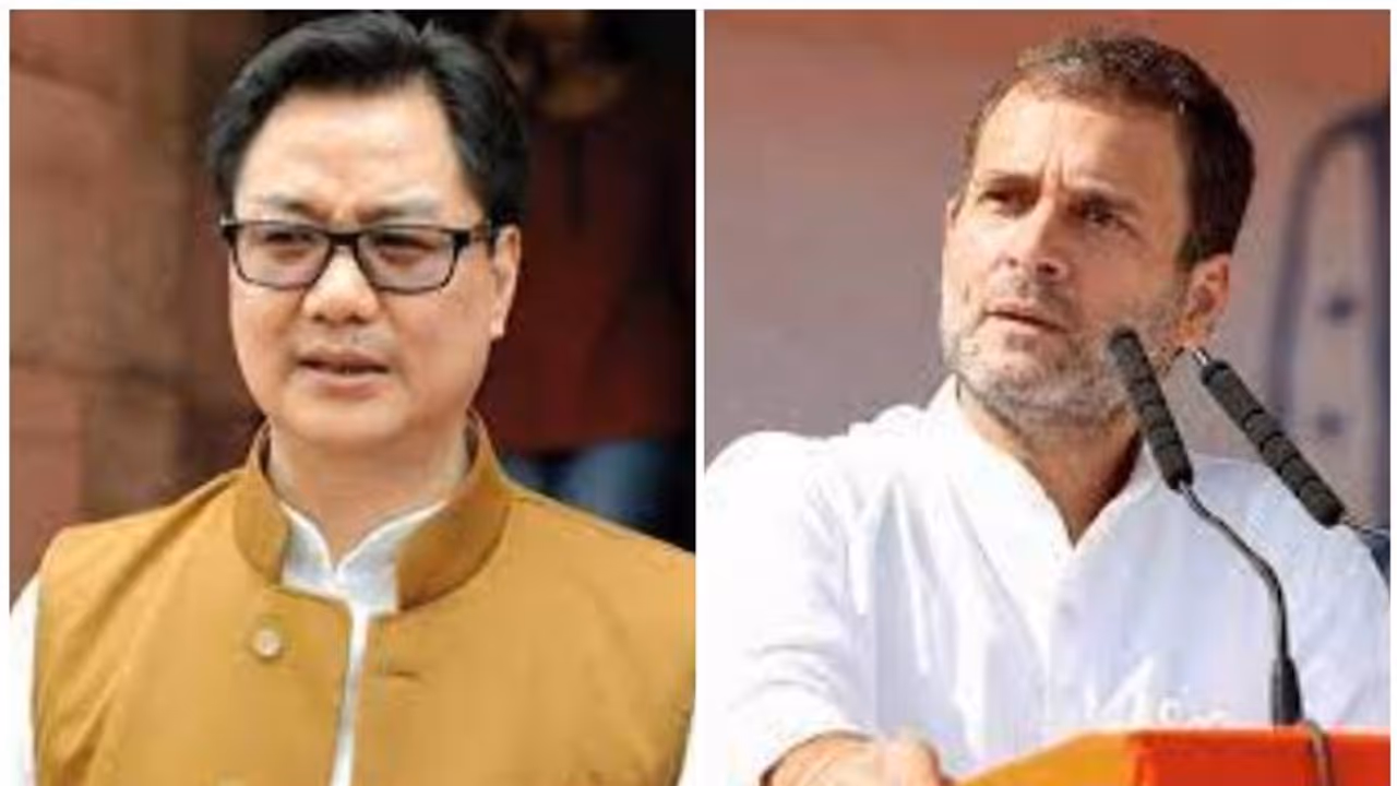 'Gross misuse of anger': Union Minister Kiren Rijiju slams Rahul Gandhi for violence in Parliament
