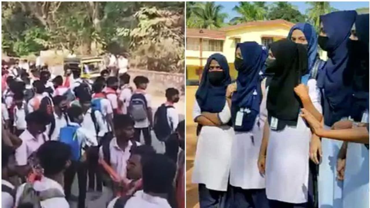 Hijab Row ಕರ್ನಾಟದಲ್ಲಿ ಹೊತ್ತಿದ ಹಿಜಾಬ್ ಬೆಂಕಿ, 18 ಜಿಲ್ಲೆಗಳ 54 ಕಾಲೇಜಲ್ಲಿ ಪ್ರತಿಭಟನೆ!