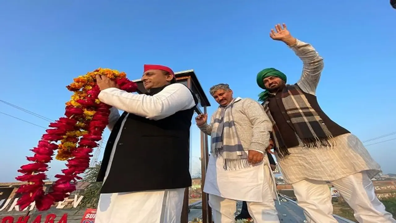 मथुरा में बोले अखिलेश यादव यूपी चुनाव में जयंत मेरे साथ आए तो बढ़ गया बीजेपी का दर्द