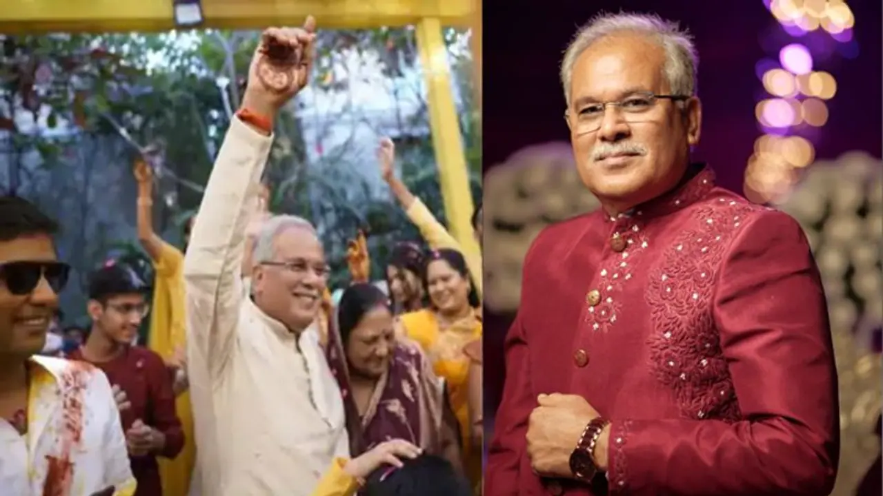 आज छत्तीसगढ़ के CM के बेटे की शादी: मेहंदी लगवाकर संगीत में जमकर नाचे मुख्यमंत्री, खुद देखिए उनका डांस आज छत्तीसगढ़ के CM के बेटे की शादी: मेहंदी लगवाकर संगीत में जमकर नाचे मुख्यमंत्री, खुद देखिए उनका डांस