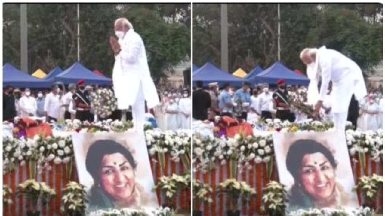 Lata Mangeshkar : ലതാ മങ്കേഷ്കര്ക്ക് വിട, മുംബൈയിലെത്തി അന്തിമോപചാരമർപ്പിച്ച് പ്രധാനമന്ത്രി Lata Mangeshkar : ലതാ മങ്കേഷ്കര്ക്ക് വിട, മുംബൈയിലെത്തി അന്തിമോപചാരമർപ്പിച്ച് പ്രധാനമന്ത്രി