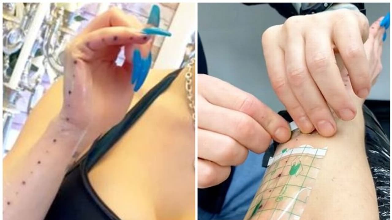 ലൈംഗികബന്ധത്തിന് മുമ്പ് അളവെടുക്കാൻ കയ്യിൽ സ്കെയിൽ ടാറ്റൂ ചെയ്ത് ബ്രിട്ടീഷ് യുവതി