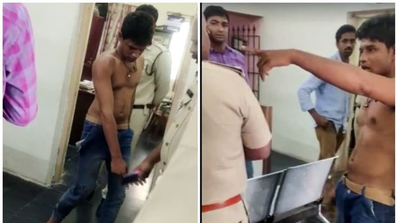 గుంటూరు: పోలీసు స్టేషన్లో రౌడీ షీటర్ వీరంగం.. పచ్చి బూతులు (వీడియోలు) గుంటూరు: పోలీసు స్టేషన్లో రౌడీ షీటర్ వీరంగం.. పచ్చి బూతులు (వీడియోలు)