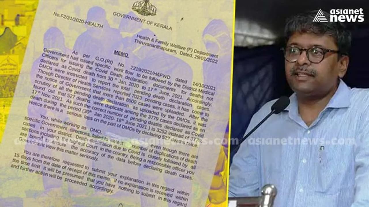 കൊവിഡ് മരണകണക്കിൽ ഇരട്ടിപ്പെന്ന് ആരോഗ്യവകുപ്പ്,ഡിഎംഒമാർക്ക് മെമ്മോ,തെറ്റിയത് സെക്രട്ടറിക്കെന്ന് ഡോക്ടർമാർ കൊവിഡ് മരണകണക്കിൽ ഇരട്ടിപ്പെന്ന് ആരോഗ്യവകുപ്പ്,ഡിഎംഒമാർക്ക് മെമ്മോ,തെറ്റിയത് സെക്രട്ടറിക്കെന്ന് ഡോക്ടർമാർ