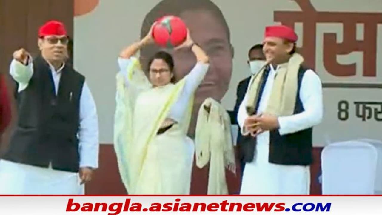 উত্তরপ্রদেশেও 'খেলা হবে', বল হাতেই বিজেপিকে চাঁচাছোলা ভাষায় আক্রমণ মমতার
