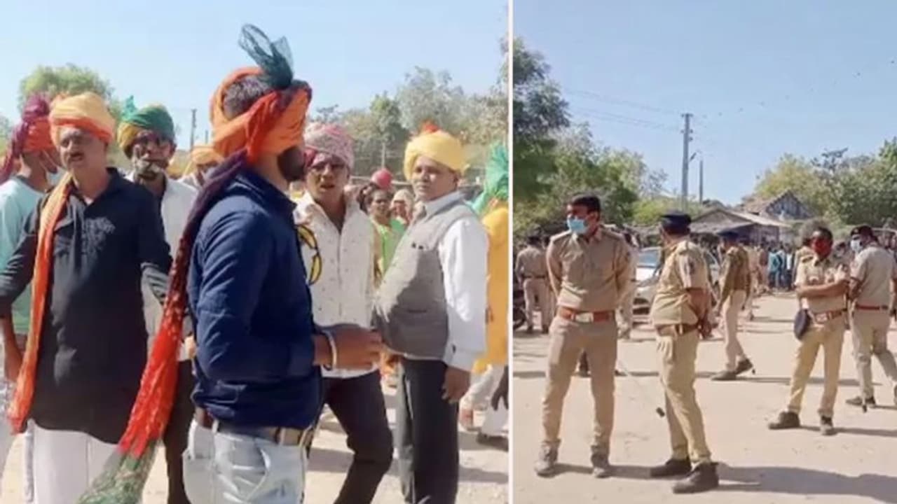 गुजरात में दलित दूल्हों को नहीं चढ़ने दिया घोड़ी, पगड़ी बांधते ही किया पथराव, कई बाराती घायल, पुलिस बल तैनात गुजरात में दलित दूल्हों को नहीं चढ़ने दिया घोड़ी, पगड़ी बांधते ही किया पथराव, कई बाराती घायल, पुलिस बल तैनात