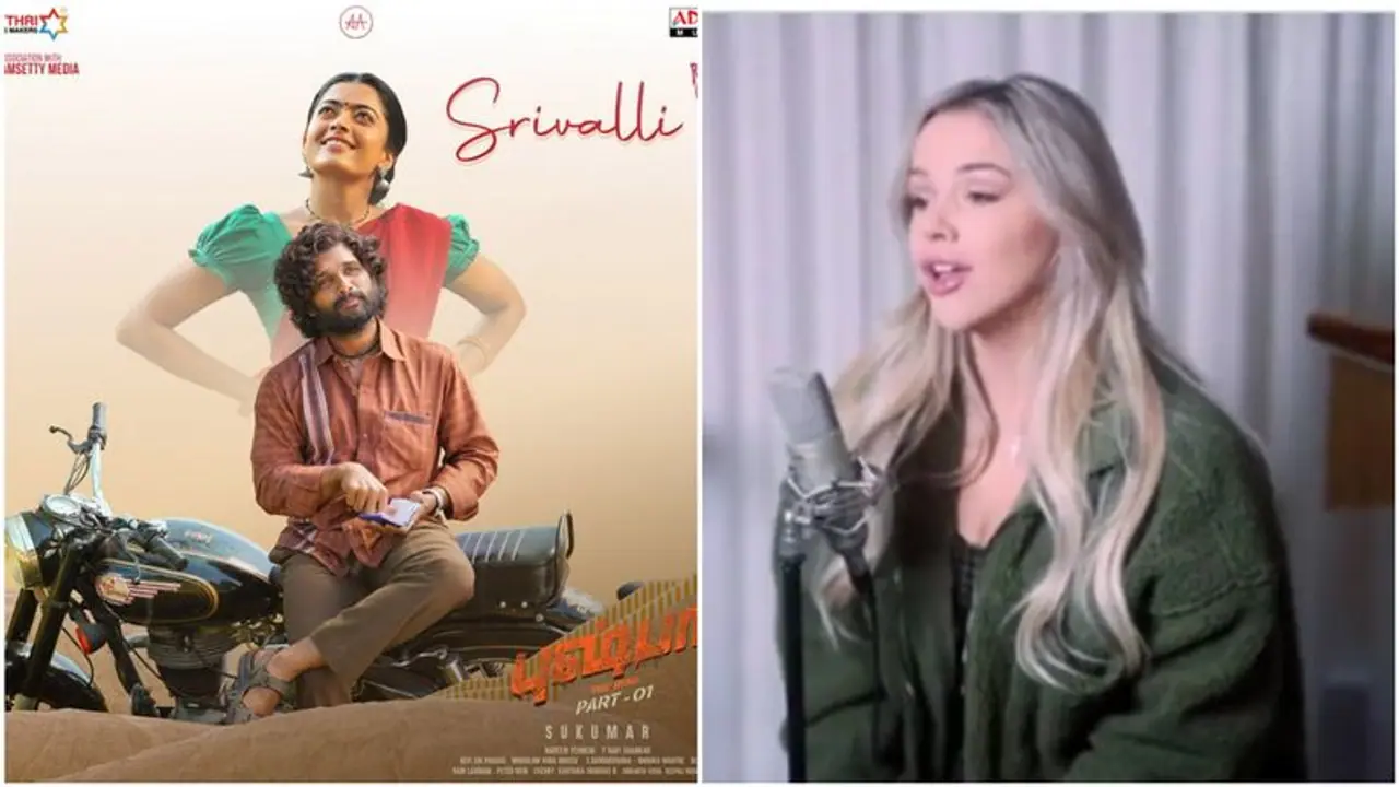 Emma sings the Srivalli : எம்மா குரலில் ஸ்ரீவள்ளி..புஷ்பா பாடலை தெலுங்கில் பாடி அசத்தும்..ஆங்கில பாப் பாடகி..