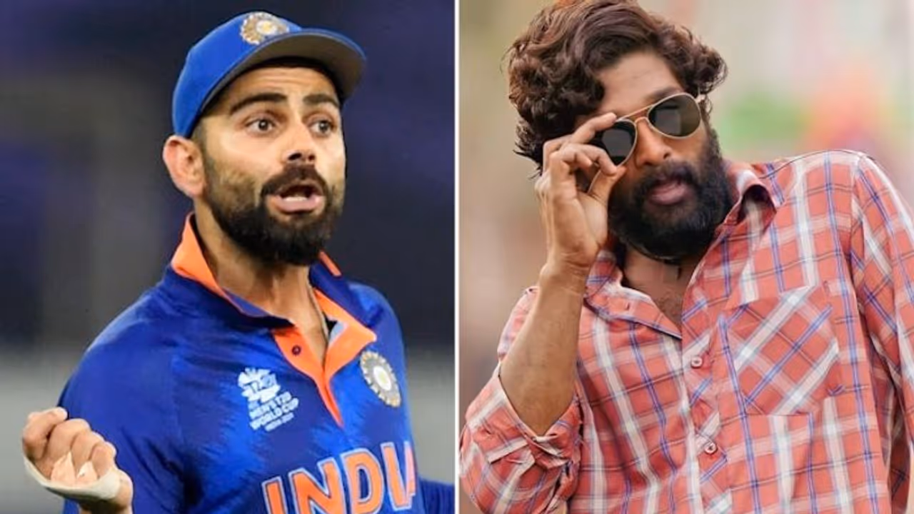 Is Virat Kohli a fan of Allu Arjun? Check out his Srivalli walk (Watch)