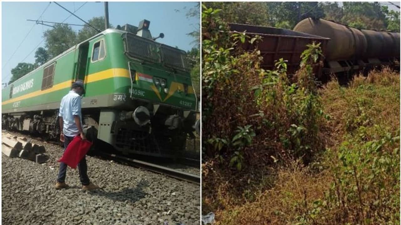 പുതുക്കാട് ഗുഡ്സ് ട്രെയിൻ പാളം തെറ്റി; നാല് പാസഞ്ചറുകൾ റദ്ദാക്കി, നിരവധി ട്രെയിനുകൾ വൈകിയോടുന്നു പുതുക്കാട് ഗുഡ്സ് ട്രെയിൻ പാളം തെറ്റി; നാല് പാസഞ്ചറുകൾ റദ്ദാക്കി, നിരവധി ട്രെയിനുകൾ വൈകിയോടുന്നു