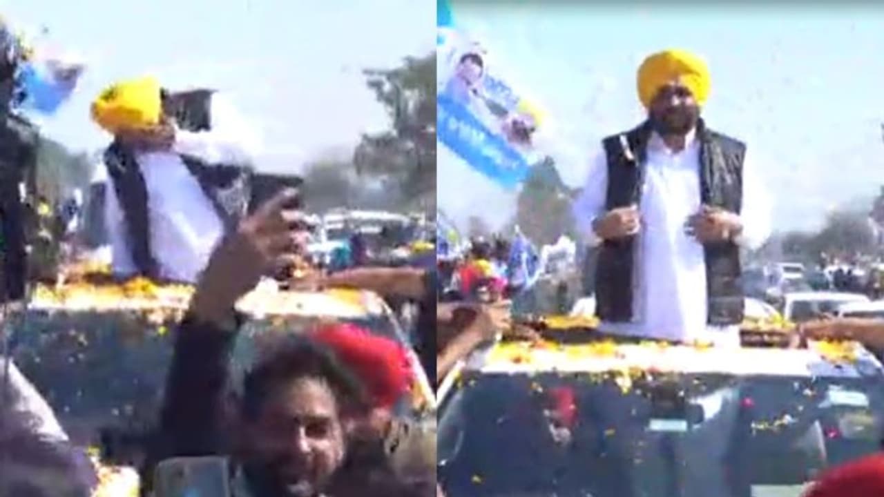 पंजाब चुनाव: अमृतसर में भगवंत मान को पत्थर मारा, आंख के पास चोट लगी, फूलों की वर्षा के बीच घटना पंजाब चुनाव: अमृतसर में भगवंत मान को पत्थर मारा, आंख के पास चोट लगी, फूलों की वर्षा के बीच घटना