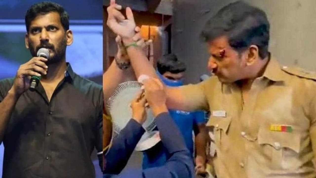 லத்தி பட சண்டைக் காட்சி ஷூட்டிங்கில் விஷாலுக்கு எலும்பு முறிவு. அடிபடும் ஸ்டண்ட் காட்சி