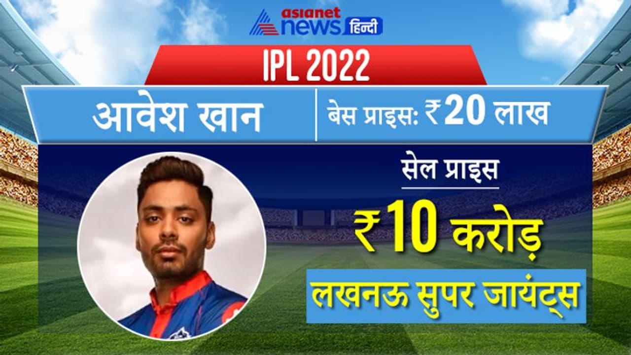 IPL 2022: अवेश खान बने सबसे महंगे अनकैप्ड खिलाड़ी, 10 करोड़ रुपये में लखनऊ ने खरीदा