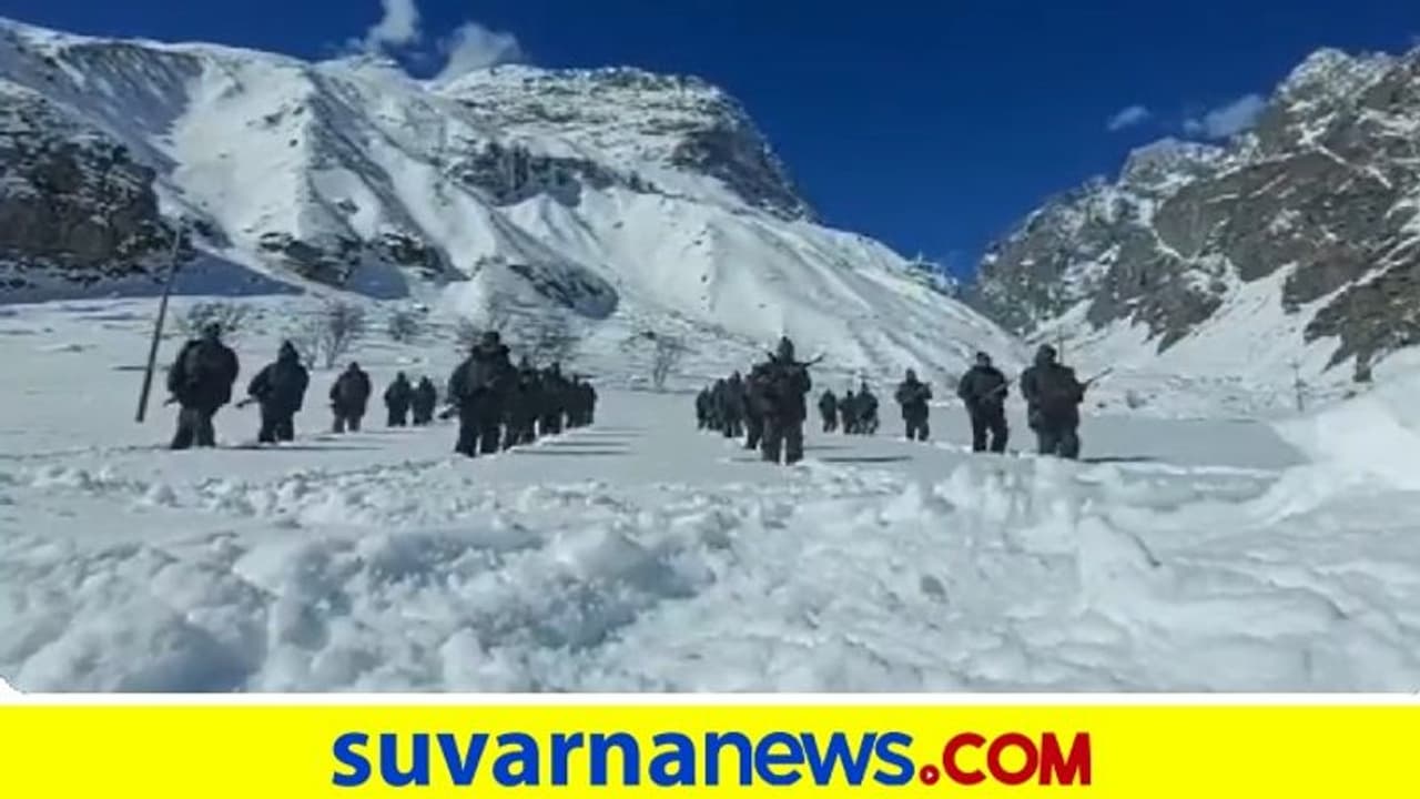 ಮೈನಸ್‌ 25 ಡಿಗ್ರಿ ತಾಪಮಾನದಲ್ಲಿ ಐಟಿಬಿಪಿ ಯೋಧರಿಗೆ ತರಬೇತಿ... ವಿಡಿಯೋ