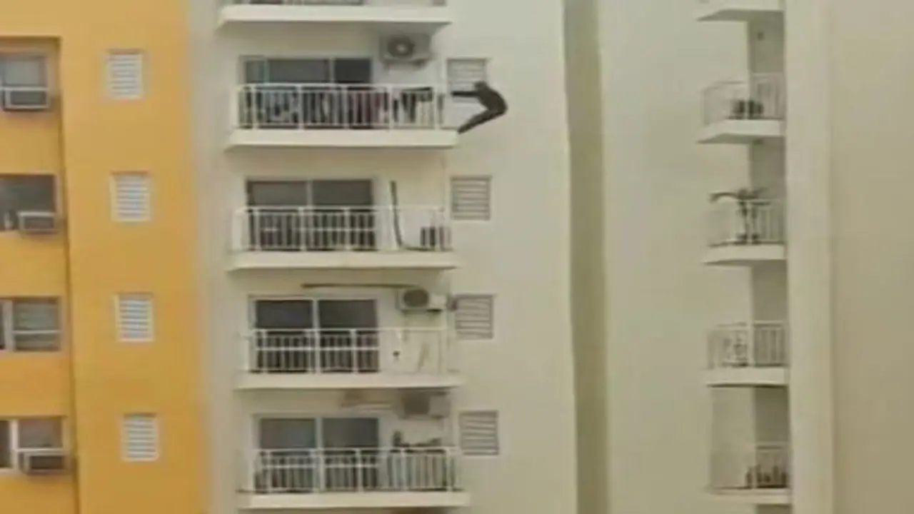 Viral Video: 12वीं मंजिल की बालकनी में रेलिंग से लटककर एक्सरसाइज करता दिखा शख्स, सोशल मीडिया पर मचा कोहराम