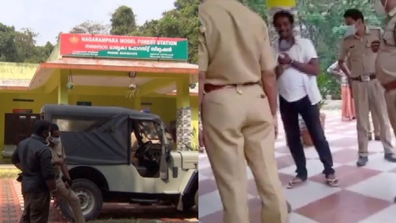 Forest official attacked : മൊഴി നൽകാൻ ഫോറസ്റ്റ് സ്റ്റേഷനിൽ, പ്രതിയും ഭാര്യയും ഉദ്യോഗസ്ഥരെ ആക്രമിച്ചു, പരാതി Forest official attacked : മൊഴി നൽകാൻ ഫോറസ്റ്റ് സ്റ്റേഷനിൽ, പ്രതിയും ഭാര്യയും ഉദ്യോഗസ്ഥരെ ആക്രമിച്ചു, പരാതി