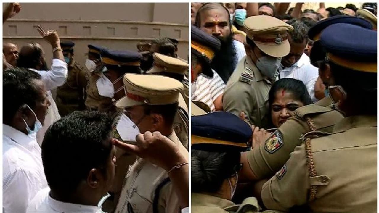 K Rail: കല്ലിടലിനെതിരെ കണ്ണൂർ താനയിൽ പ്രതിഷേധം; പൊലീസുമായി ഉന്തുംതള്ളും; പ്രതിഷേധക്കാർ അറസ്റ്റിൽ K Rail: കല്ലിടലിനെതിരെ കണ്ണൂർ താനയിൽ പ്രതിഷേധം; പൊലീസുമായി ഉന്തുംതള്ളും; പ്രതിഷേധക്കാർ അറസ്റ്റിൽ