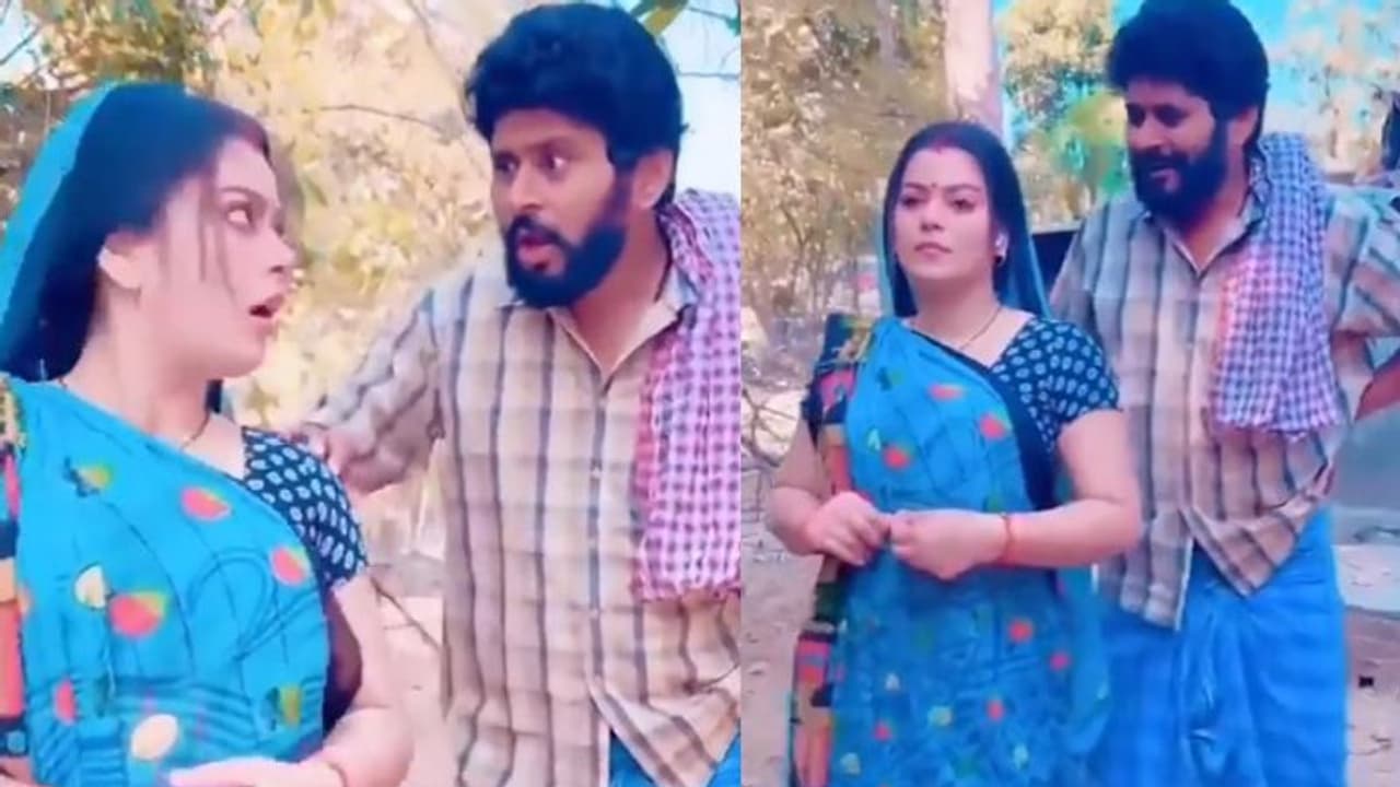 श्रीवल्ली पुष्पा बन छा गए भोजपुरी स्टार Nidhi Jha और Yash Kumar, रीक्रिएट किया रोमांटिक सीन श्रीवल्ली पुष्पा बन छा गए भोजपुरी स्टार Nidhi Jha और Yash Kumar, रीक्रिएट किया रोमांटिक सीन