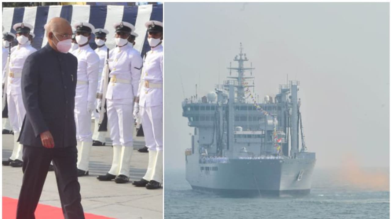 Fleet Review 2022 : ഫ്ലീറ്റ് റിവ്യൂ 2022; രാഷ്ട്രപതി അവലോകനം ചെയ്തു Fleet Review 2022 : ഫ്ലീറ്റ് റിവ്യൂ 2022; രാഷ്ട്രപതി അവലോകനം ചെയ്തു