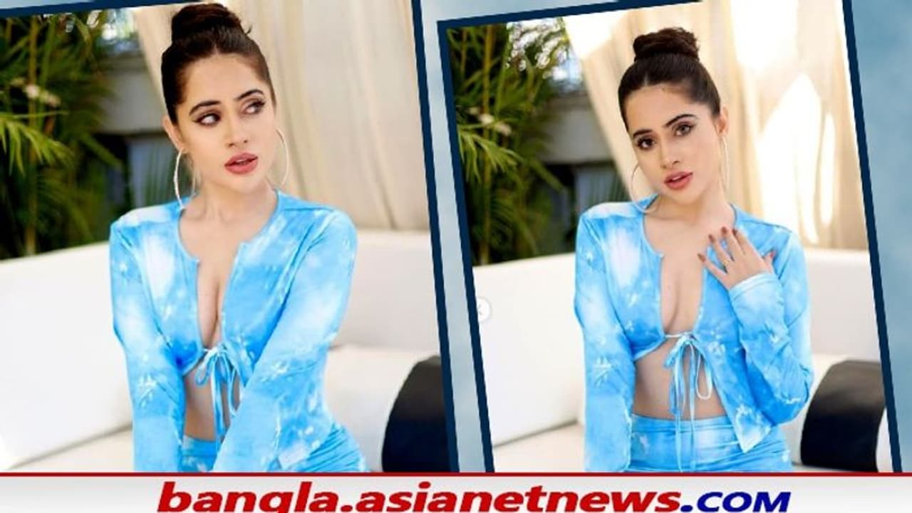 বক্ষের একাংশই উন্মুক্ত, উরফির বুকের হটকায় চোখ আটকে নেটিজেনদের