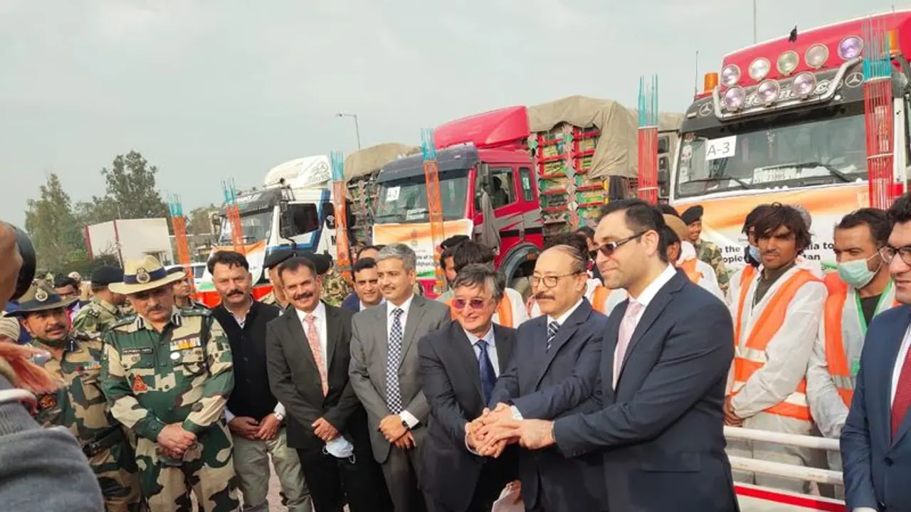 India dispatches first consignment of 2500MT of wheat assistance to Afghanistan
