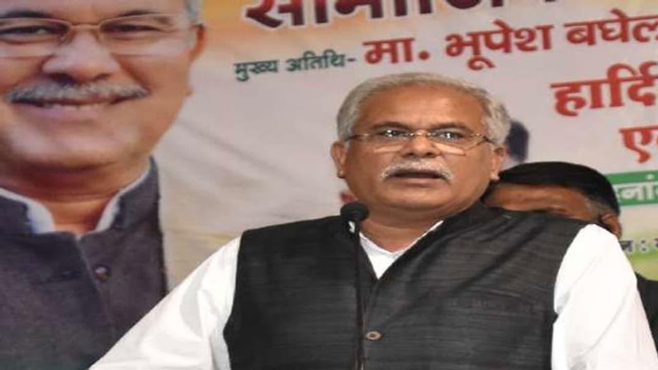 Chhattisgarh Chief Minister Bhupesh Baghel gets whipped 'to avert evil': Watch Chhattisgarh Chief Minister Bhupesh Baghel gets whipped 'to avert evil': Watch